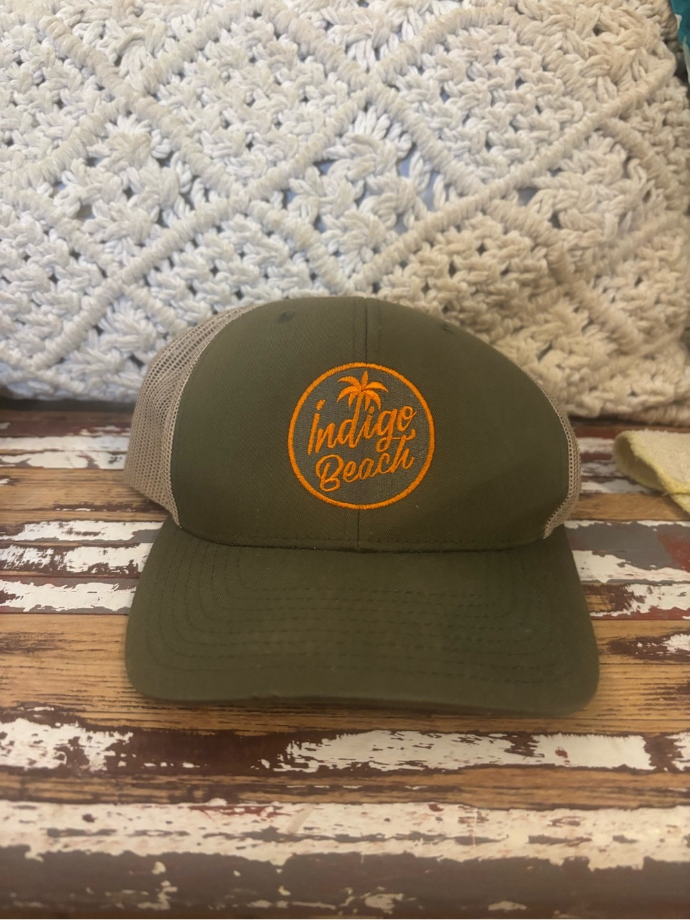 Olive & Tan Mesh Trucker Hat